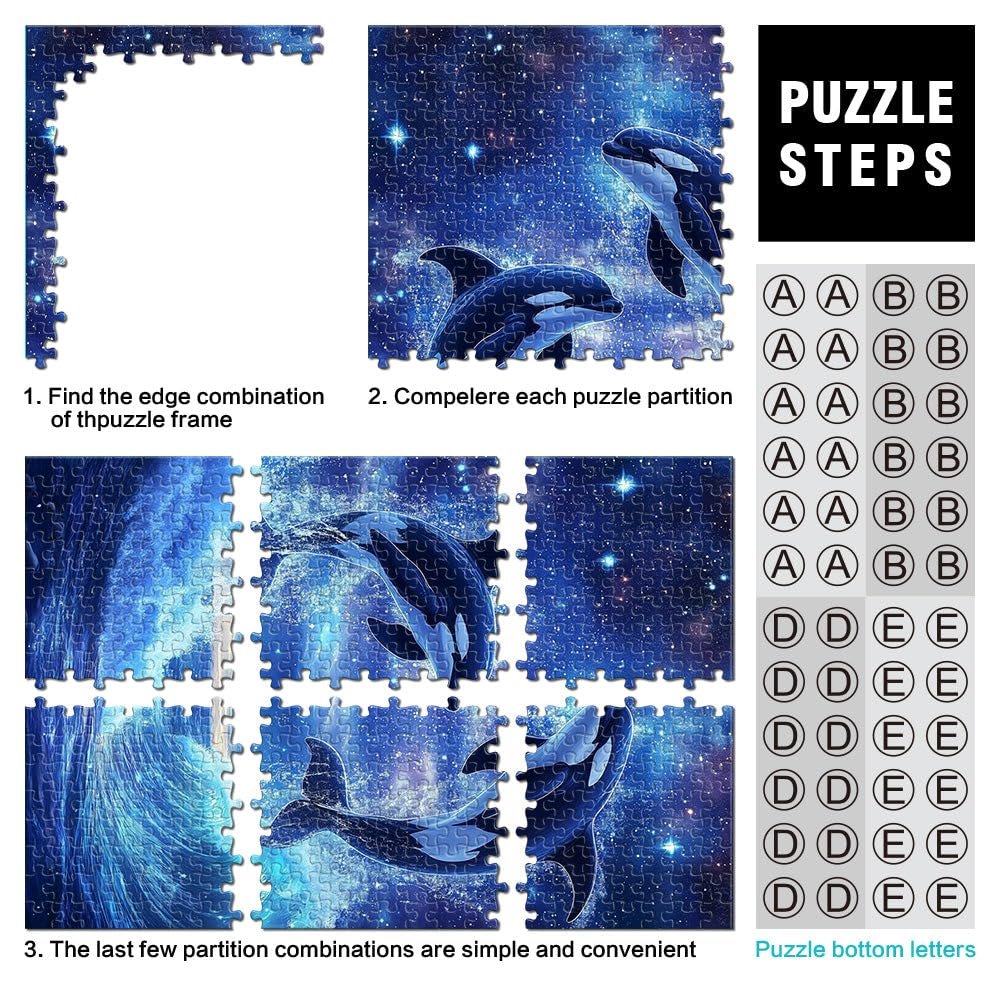 Пазл Orca Whale Killer Wave 1000 элементов 26 x 38 см, фото №3