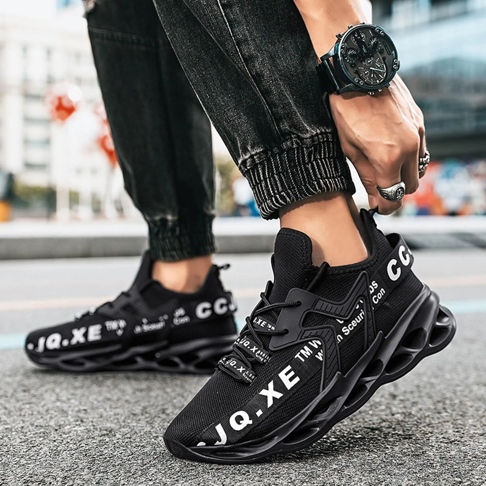 Кросівки Famzuneu Чорний, фото №3 Кросівки Famzuneu Чорний, фото №3