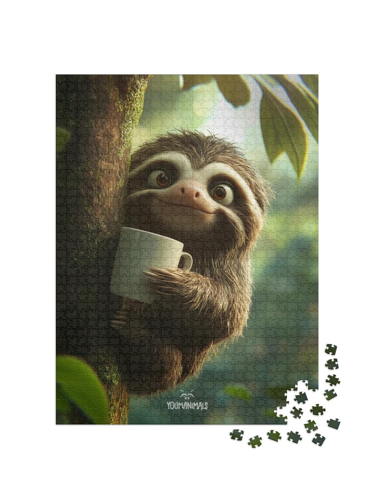 Пазл puzzleYOU YOUMANIMALS Björn 1000 деталей, фото №2