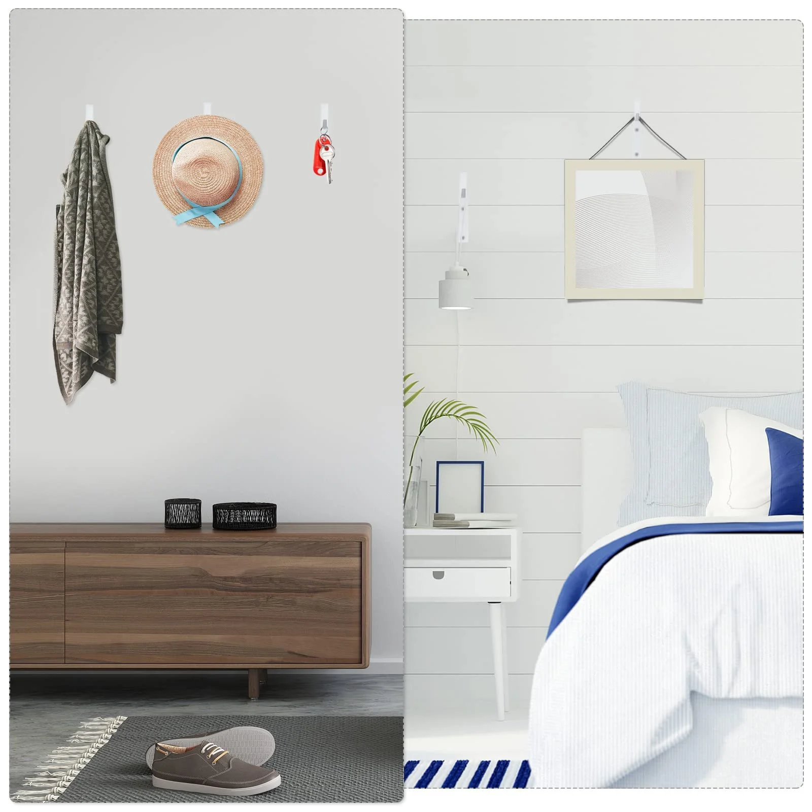 Держатели для подвесных корзин 4 шт. настенные железные крючки для вазонов и фонарей, фото №6