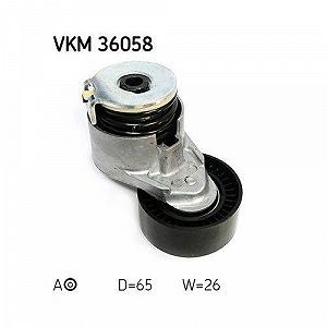 Натягувач ременя SKF VKM 36058 поліклинового NISSAN RENAULT середній верхній synthetic.ua - Фото 1