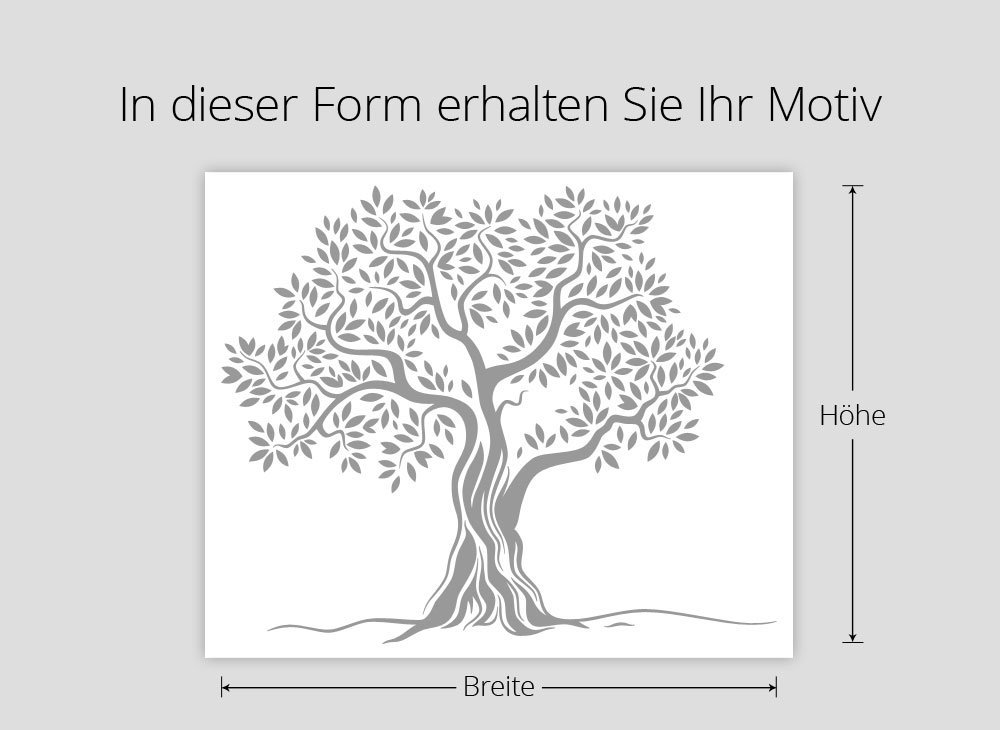 Наклейка на стіну Gran Dora W5409 Tree With Branches and Leaves Дерево з гілками та листям, фото №3