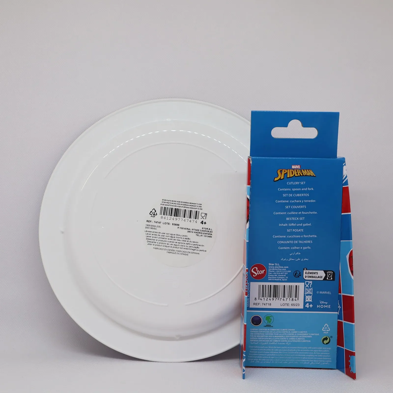 Набор детской посуды Sorrisini Spiderman, фото №4 Набор детской посуды Sorrisini Spiderman, фото №4