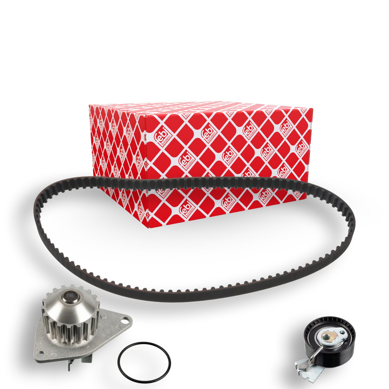 Водяний насос + комплект ременя ГРМ FEBI BILSTEIN 45114 для CITROËN PEUGEOT, фото №1