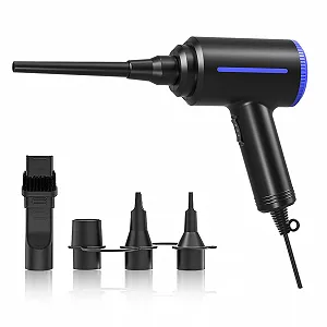 Электрический воздуходувка ATEngeus 500 Вт 2 скорости для чистки ПК и офиса - Фото 1