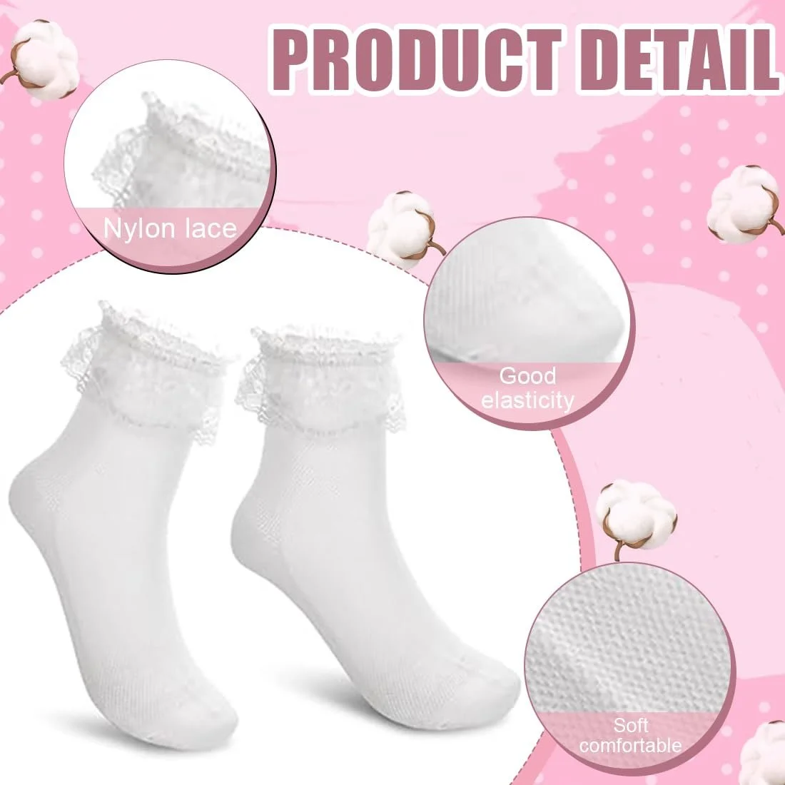 Шкарпетки Liner з оборками М'які з оборками 1 пара, фото №2