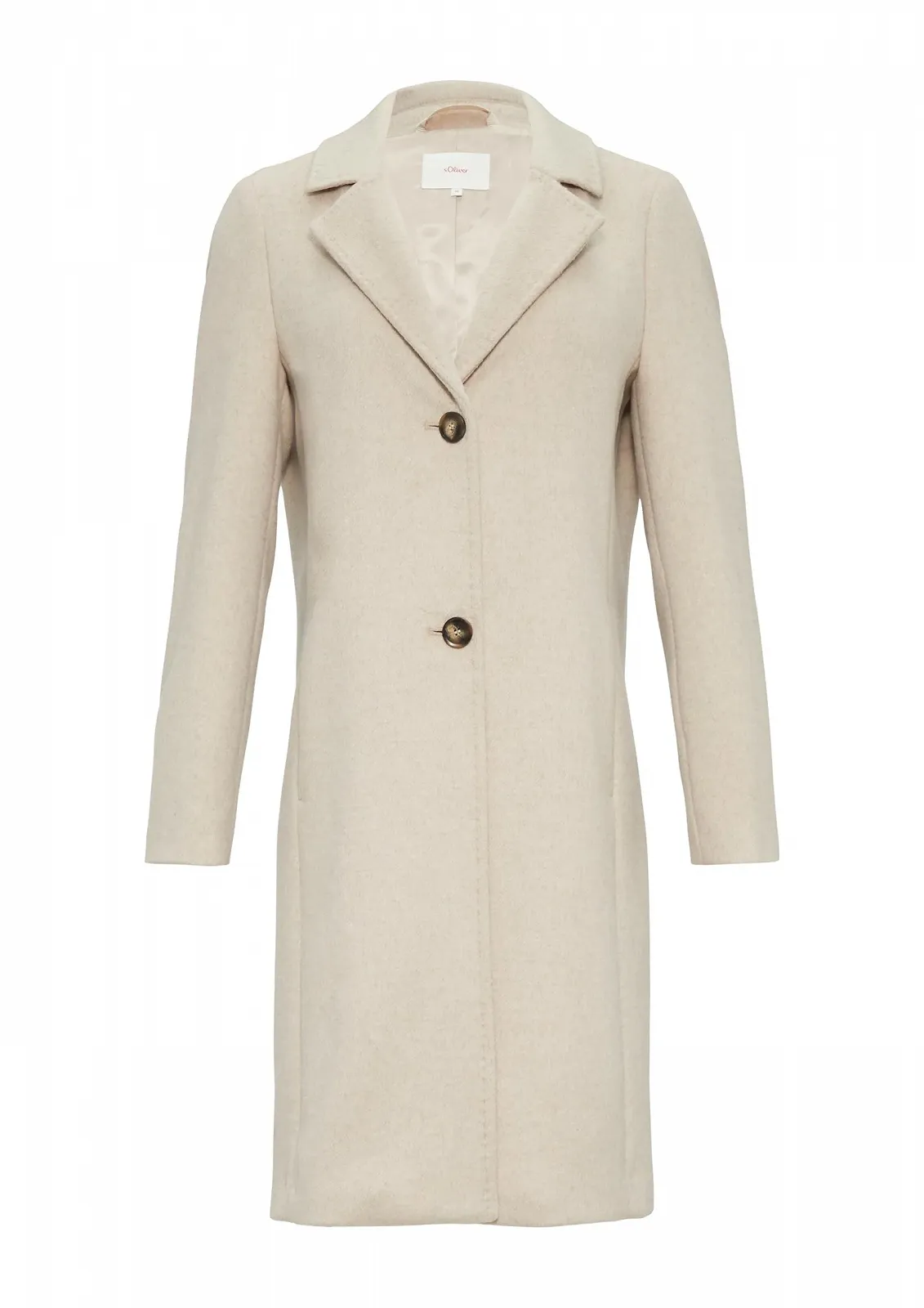 Пальто s.Oliver з м'якої вовни з коміром з лацканами, фото №1