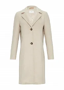 Пальто s.Oliver из мягкой шерсти с отложным воротником - Фото 1