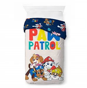Покрывало на одеяло Jay Franco Nickelodeon Paw Patrol Хлопок Чейз и Скай Серый, включает наволочку 80 x 80 см synthetic.ua - Фото 1