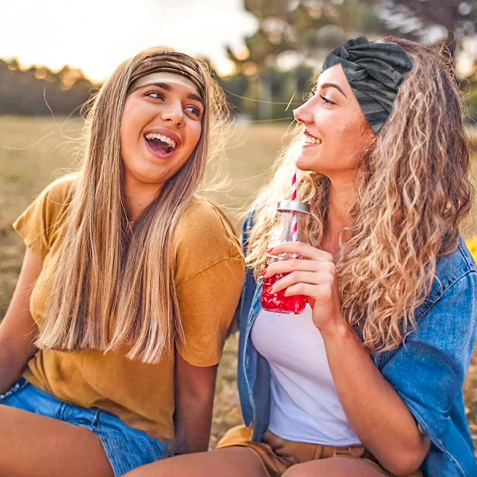 Набір пов'язок на голову Tie Dye з вузлом для жінок, фото №4