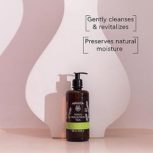 Гель для душа Apivita Tonic Mountain Tea 500 мл С горным чаем и прополисом цена на synthetic.ua - Фото 1 Гель для душа Apivita Tonic Mountain Tea 500 мл С горным чаем и прополисом synthetic.ua - Фото 1