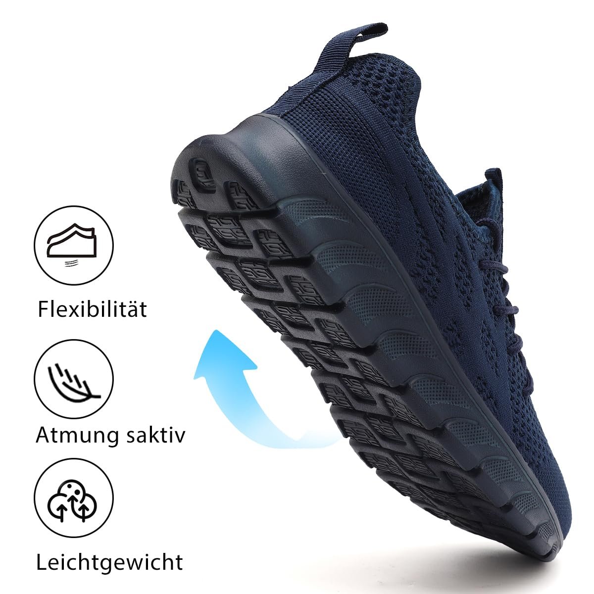 Кроссовки LANGFEUU Мужские кроссовки для бега, тенниса, спорта, отдыха, легкие дышащие кроссовки для ходьбы, фитнеса, улицы, для пробежек 39-46 EU, фото №4