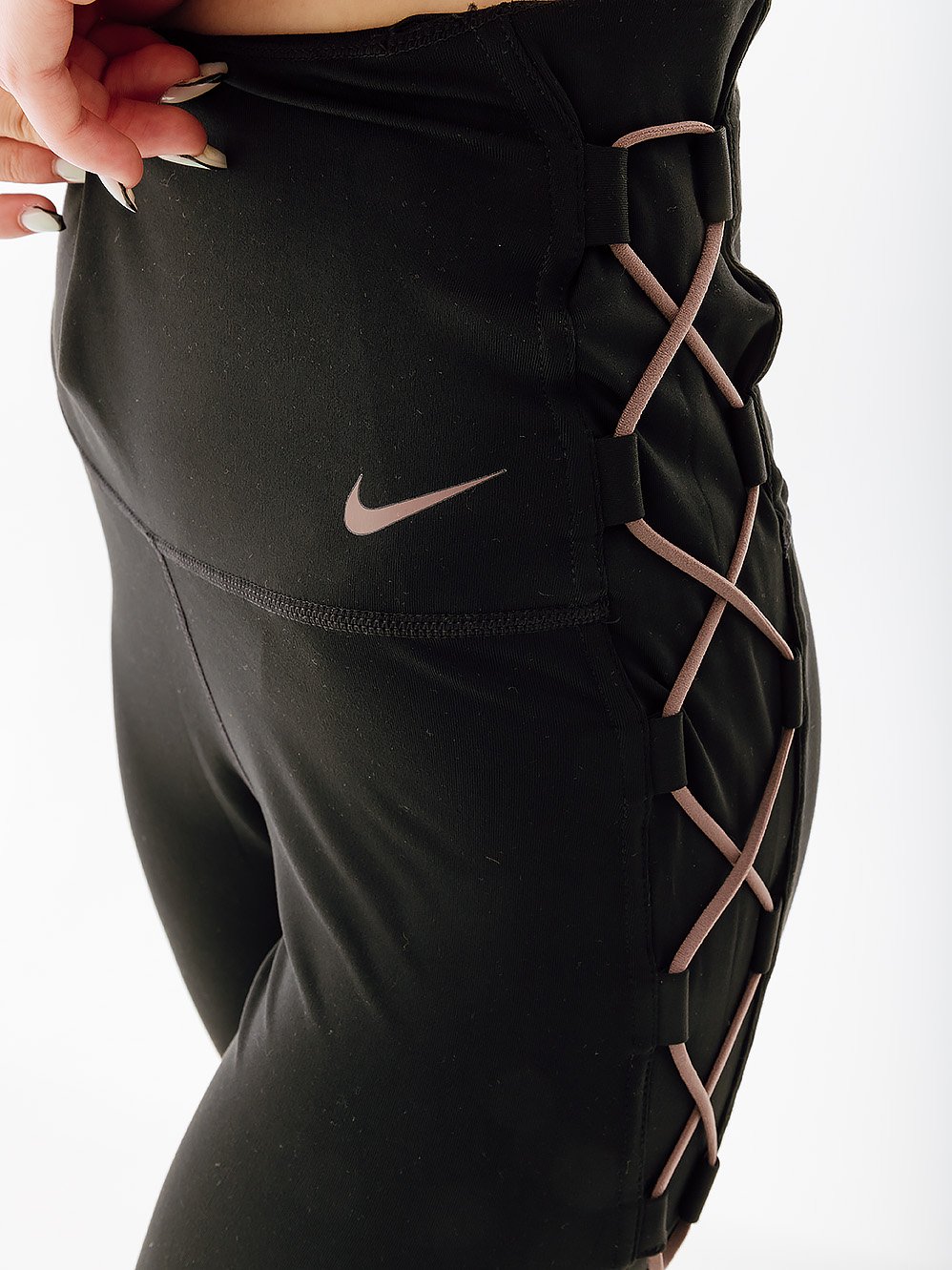 Лосины Nike W NK ONE DF HR 7/8 TIGHT NVLTY L, фото №3