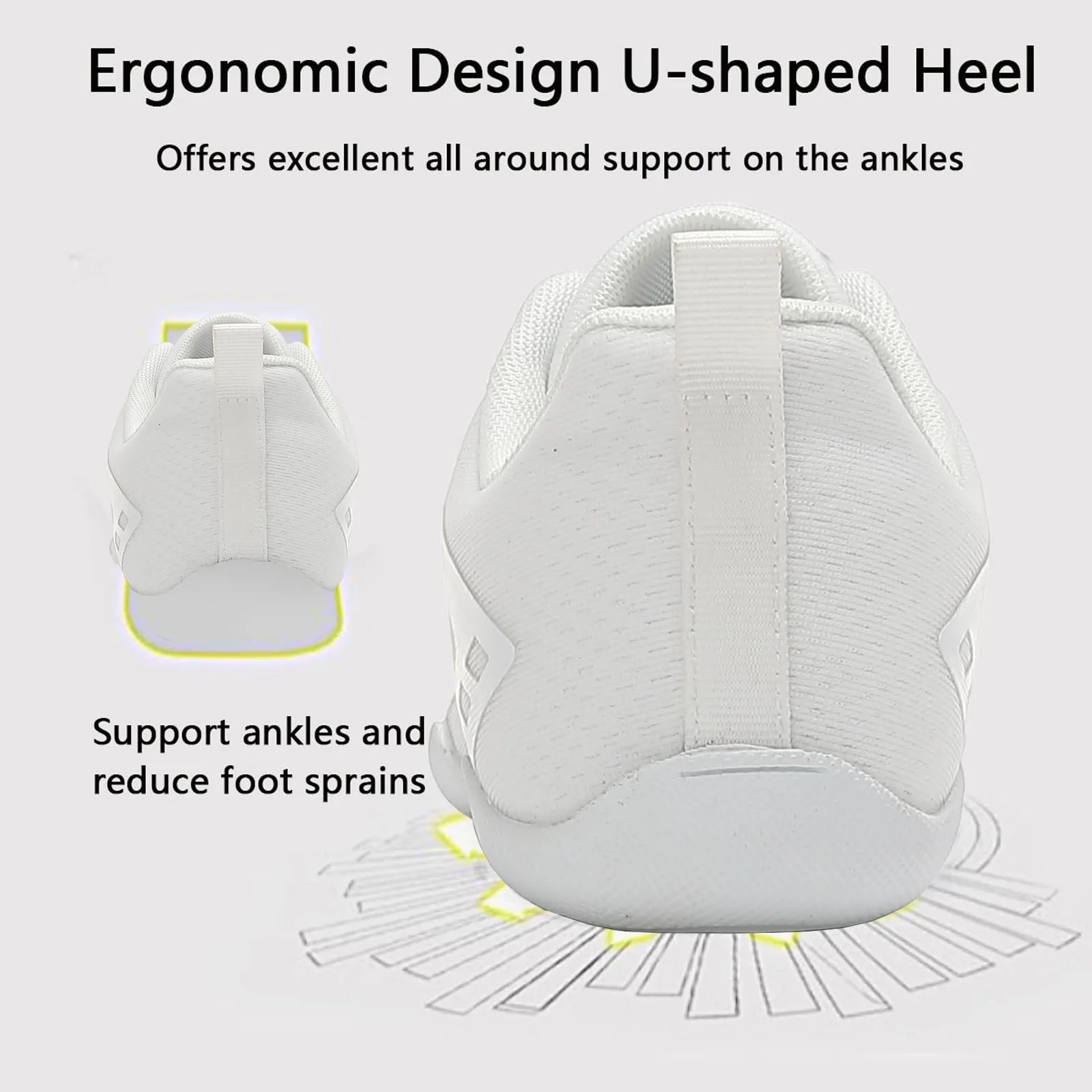 Кроссовки для черлидинга Cheerleader, танцевальные кроссовки, кроссовки для черлидинга, теннисные кроссовки для танцев, гибкая сетчатая Кроссовки для гимнастики, для фитнеса на открытом воздухе, фото №7