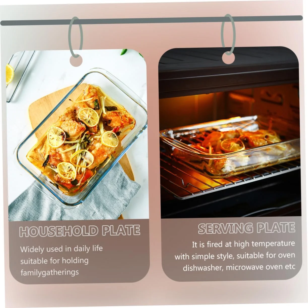 Форма для запікання скляна прямокутна термостійка для мікрохвильової печі, фото №7 Форма для запікання скляна прямокутна термостійка для мікрохвильової печі, фото №7