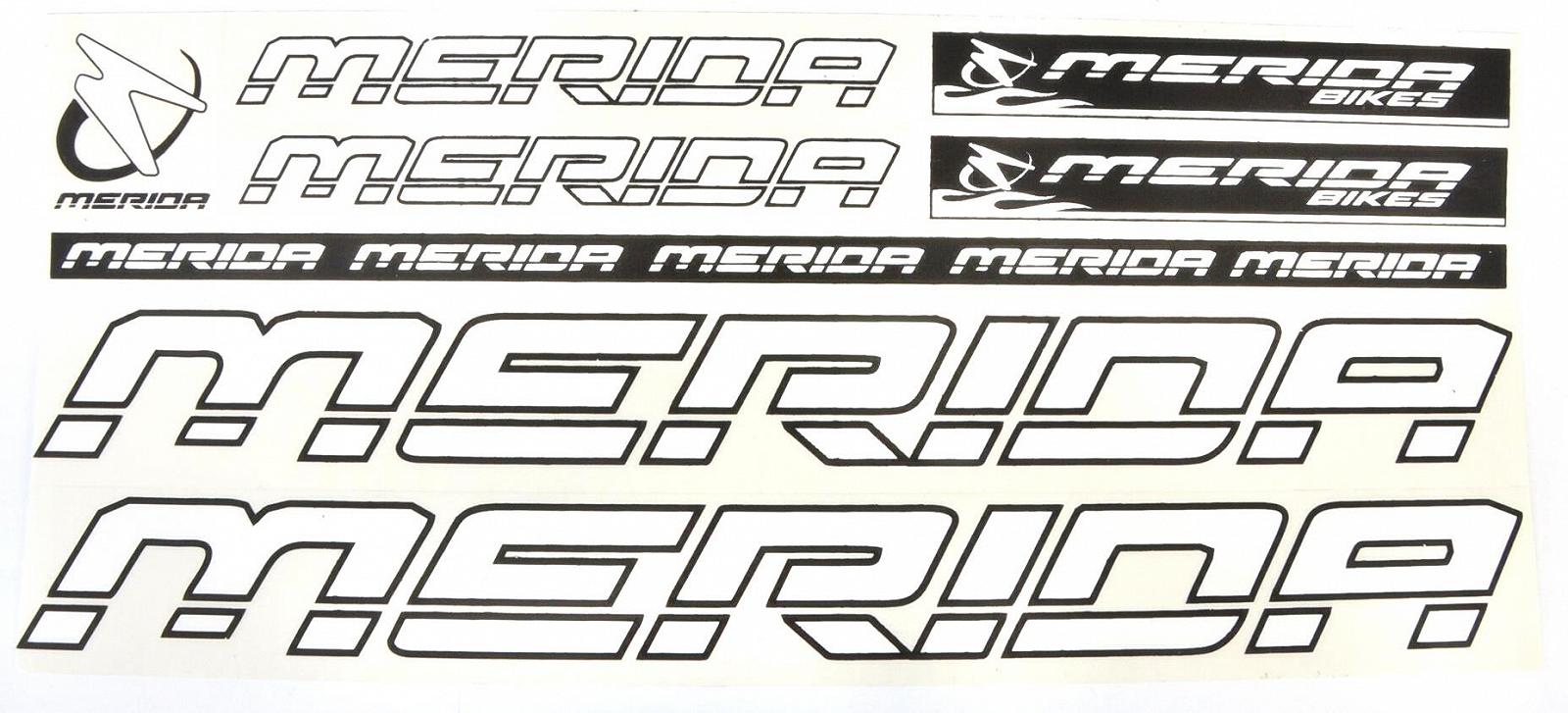 Наклейка Merida на раму велосипеда Белый NAK034, фото №1