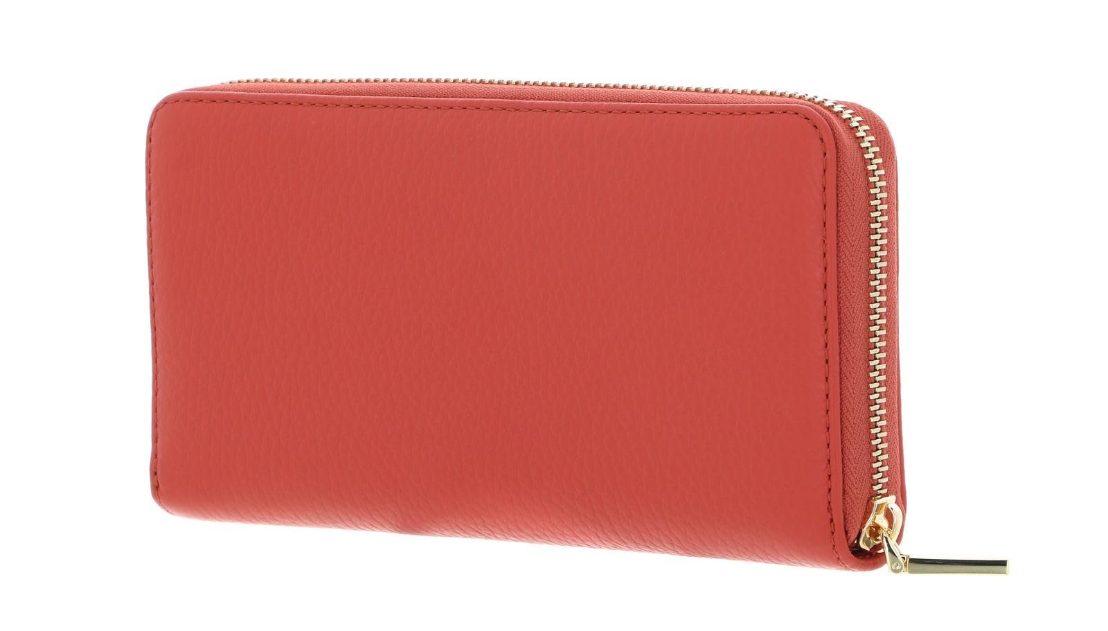 Кошелек Coccinelle Metallic Soft Zip Around Grenadine Red, Grenadine Red, фото №4