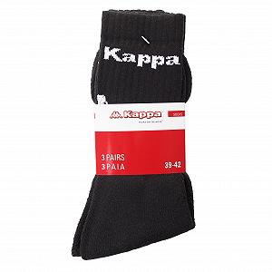 Носки KAPPA LOGO SABOYA 3 пары 35-38 Черный synthetic.ua - Фото 1