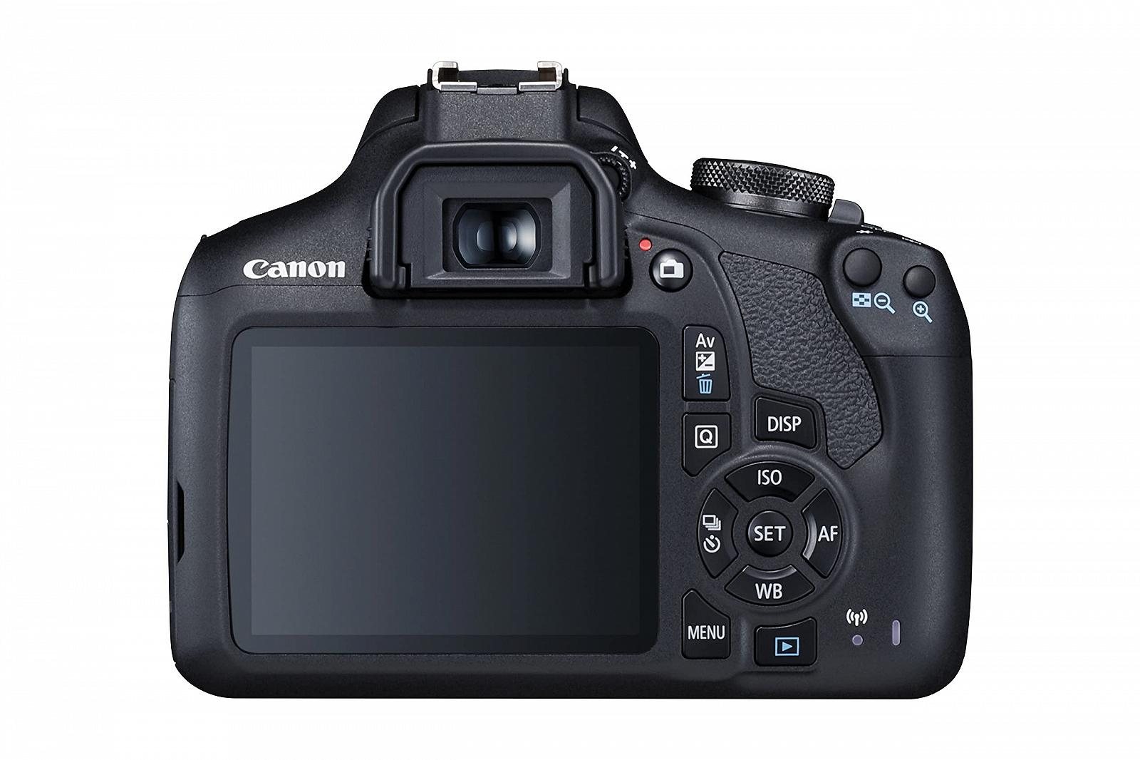 Зеркальная камера Canon EOS 2000D с объективом EF-S 18–55 F3.5-5.6 III (24.1 МП, DIGIC 4+, ЖК-дисплей 7.5 см (3.0 дюйма), Full HD, WiFi, APS-C CMOS-сенсор), черный, фото №4
