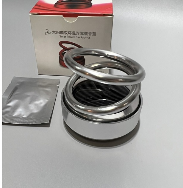 Ароматизатор в автомобиль Левитирующие кольца от солнечного света MIO 1 сменный картридж Серый 050967, фото №3 Ароматизатор в автомобиль Левитирующие кольца от солнечного света MIO 1 сменный картридж Серый 050967, фото №3