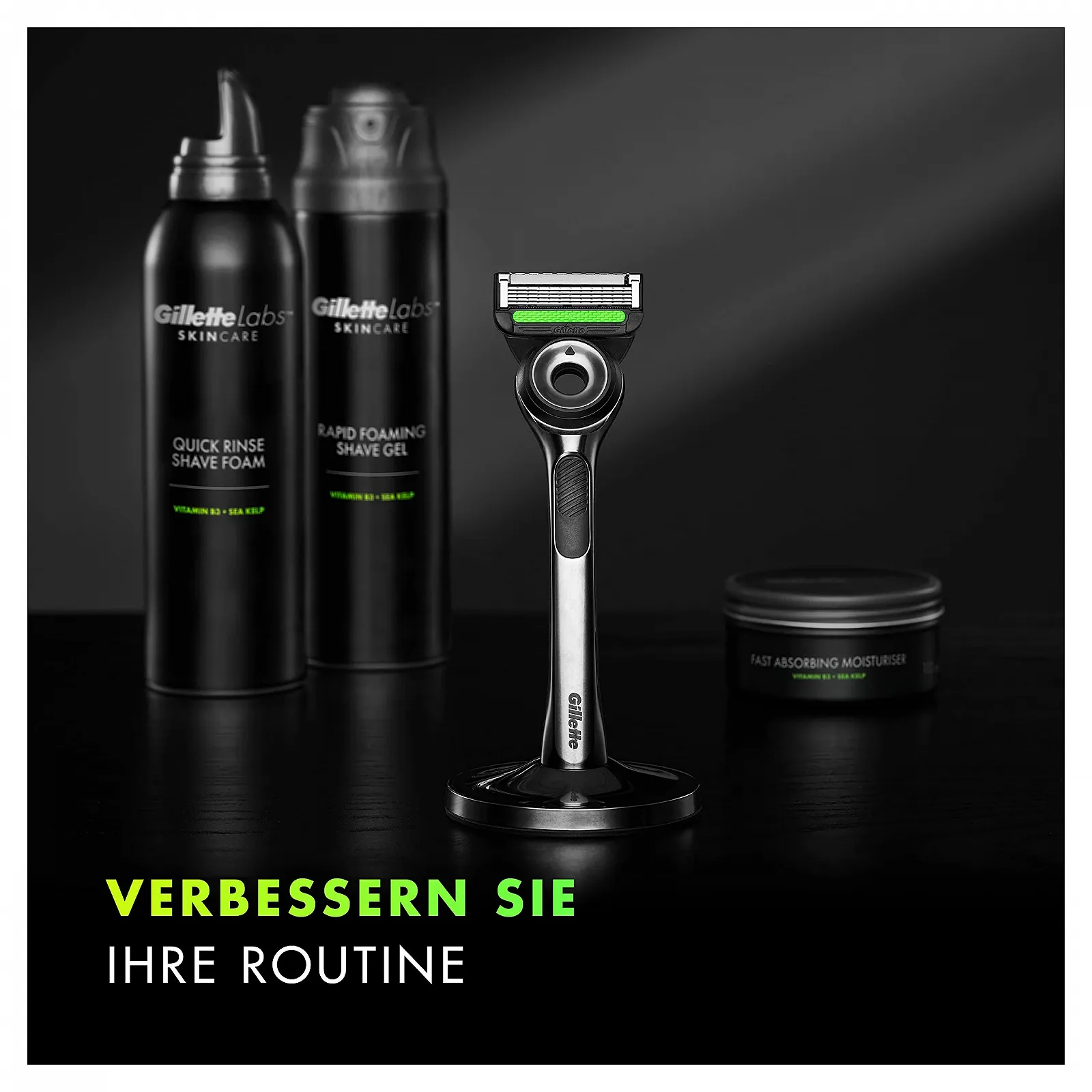 Бритва Gillette Labs с очищающим элементом 1 станок 5 сменных кассет с магнитной подставкой, фото №7