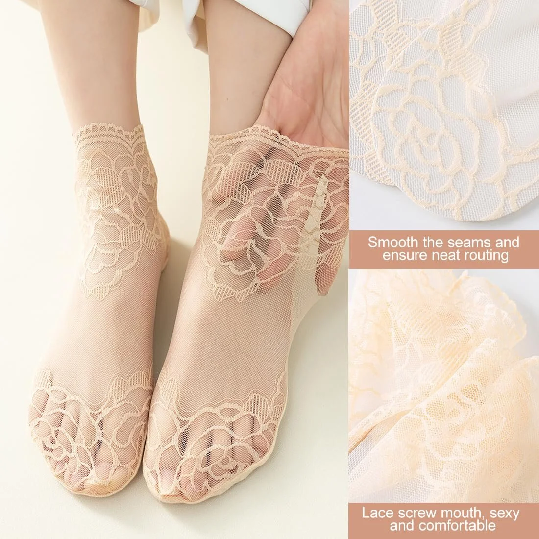 Жіночі шкарпетки 5 пар Шкарпетки з рюшами, фото №4