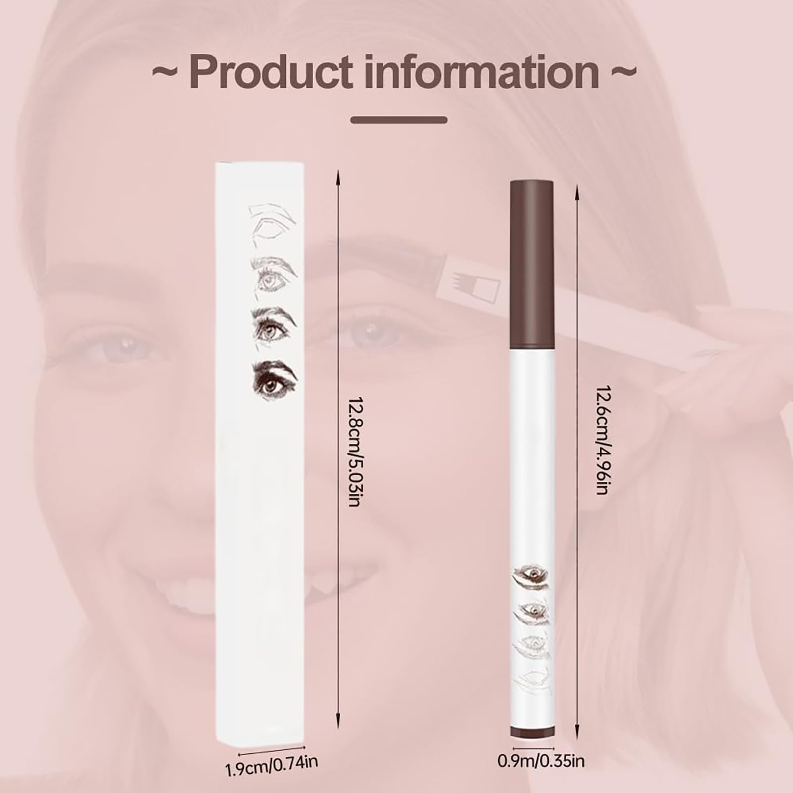 Карандаш для бровей, microblade с 4 наконечниками (черный, 12.60), фото №2 Карандаш для бровей, microblade с 4 наконечниками (черный, 12.60), фото №2