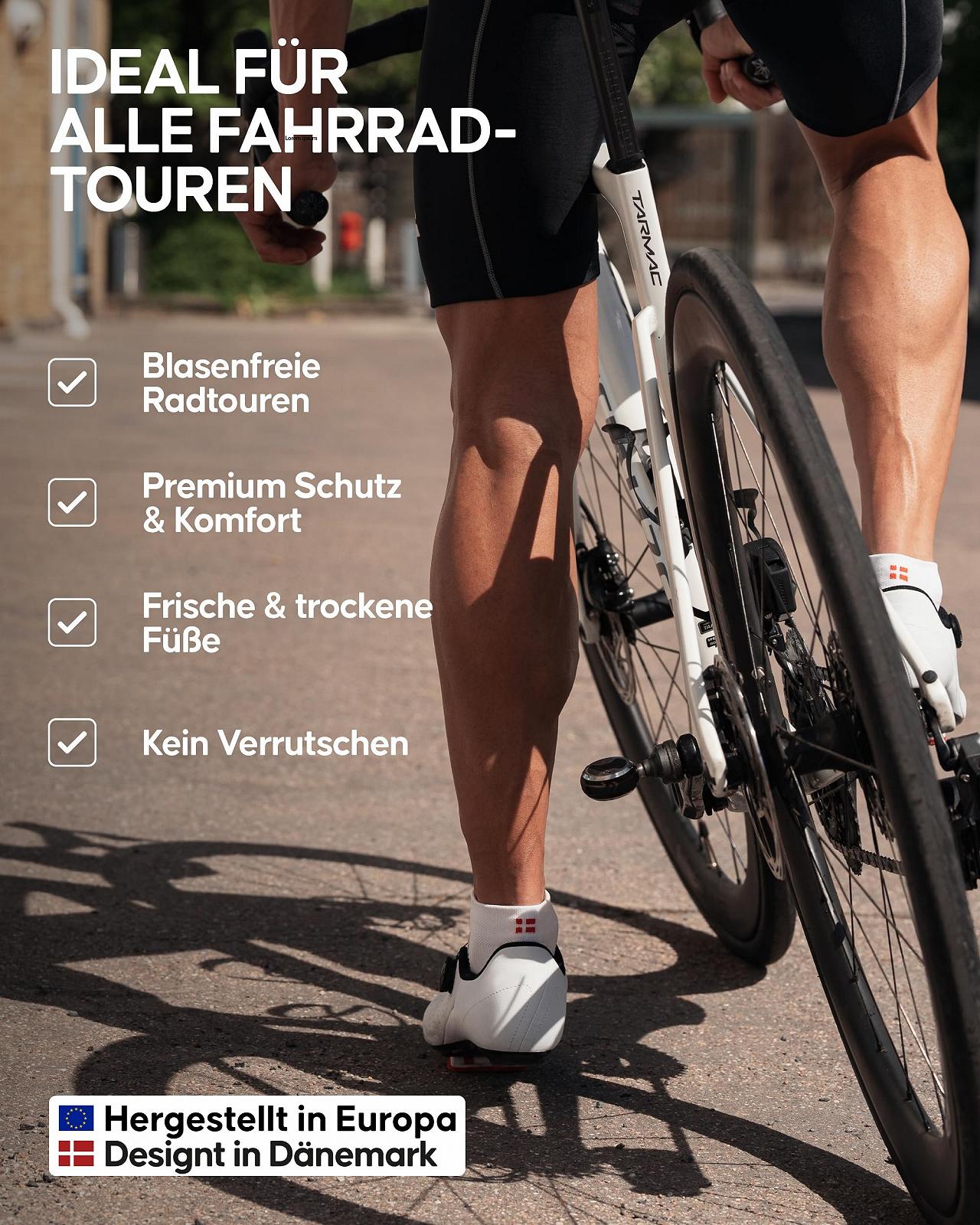 Велосипедные носки DANISH ENDURANCE Короткие, 3 пары, черный, 35 - 38, фото №3