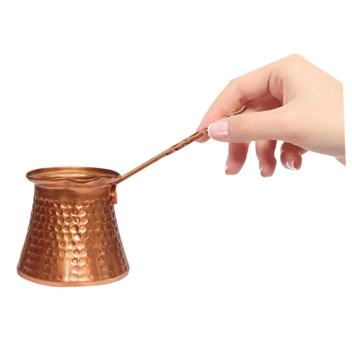 Турка SHERCHPRY Cezve, медная, кованая, с латунной ручкой, 320 мл, фото №4