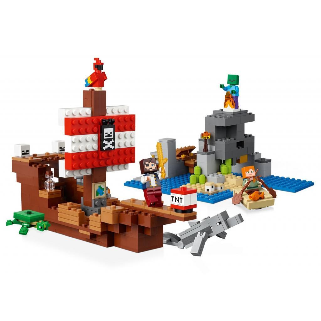 Конструктор LEGO MINECRAFT Приключения на пиратском корабле 386 деталей 21152, фото №3