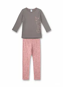 Пижама Sanetta для девочек Серый - Фото 1