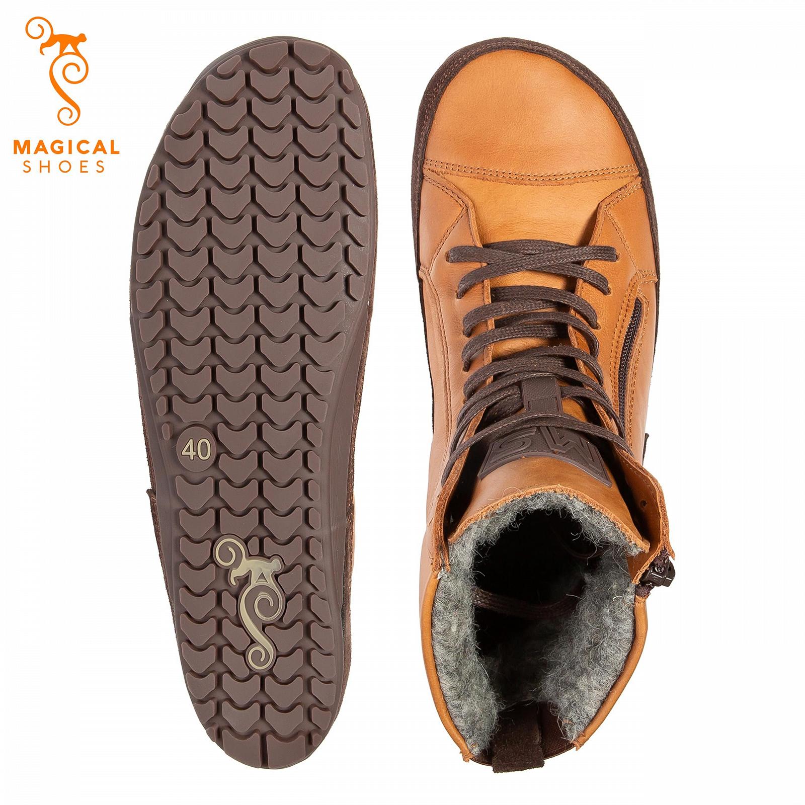 Ботинки Magical Shoes Alaskan зимние на шнуровке для мужчин и женщин кожаные, фото №3