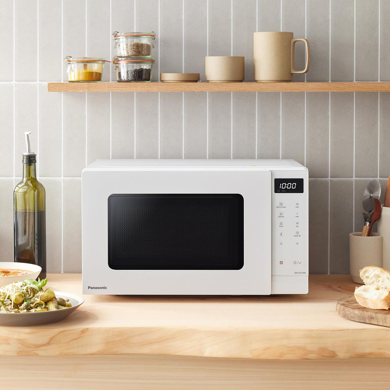 Микроволновая печь Panasonic NN-ST21QWEPG 20 л 800 Вт Белая, фото №10 Микроволновая печь Panasonic NN-ST21QWEPG 20 л 800 Вт Белая, фото №10