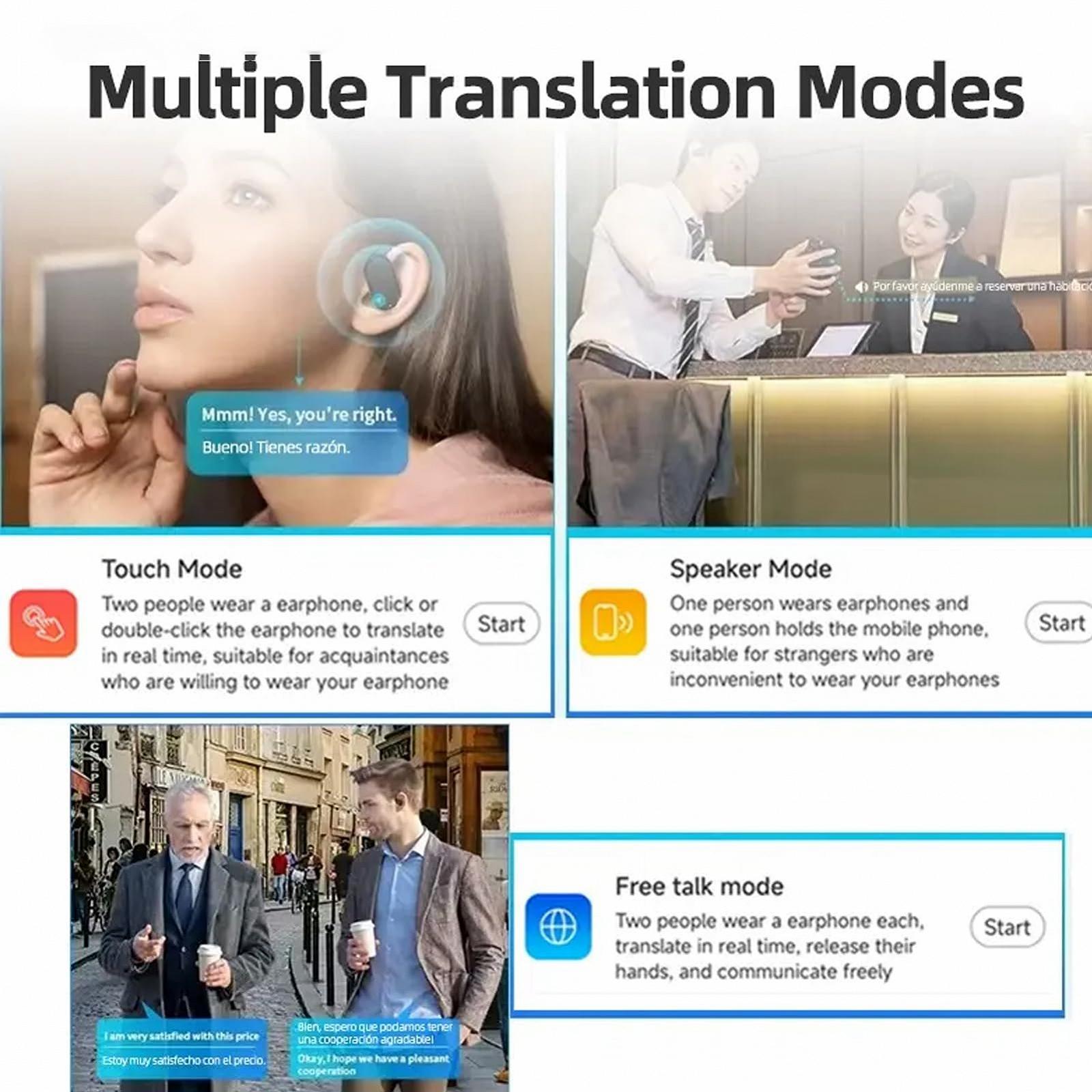 Навушники з голосовим перекладачем Чорний, фото №6 Навушники з голосовим перекладачем Чорний, фото №6