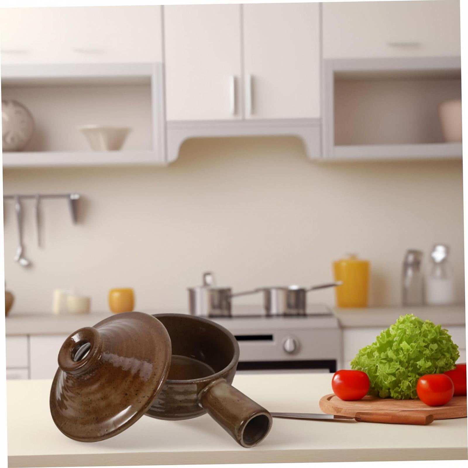 Кастрюля для супа VALICLUD с крышкой керамическая антипригарная, фото №4