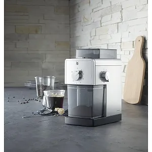 Электрическая кофемолка WMF Stelio Edition, стальные диски, 17 уровней помола, 2-10 чашек, для фильтр-кофе или френч-пресса, 110 Вт synthetic.ua - Фото 1