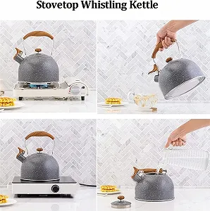 Чайник з свистком, Нержавіюча сталь, Чайник з чавуну synthetic.ua - Фото 1