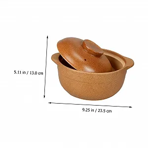 Каструля керамічна з кришкою термостійка для енергозберігаючого приготування та тушкування synthetic.ua - Фото 1