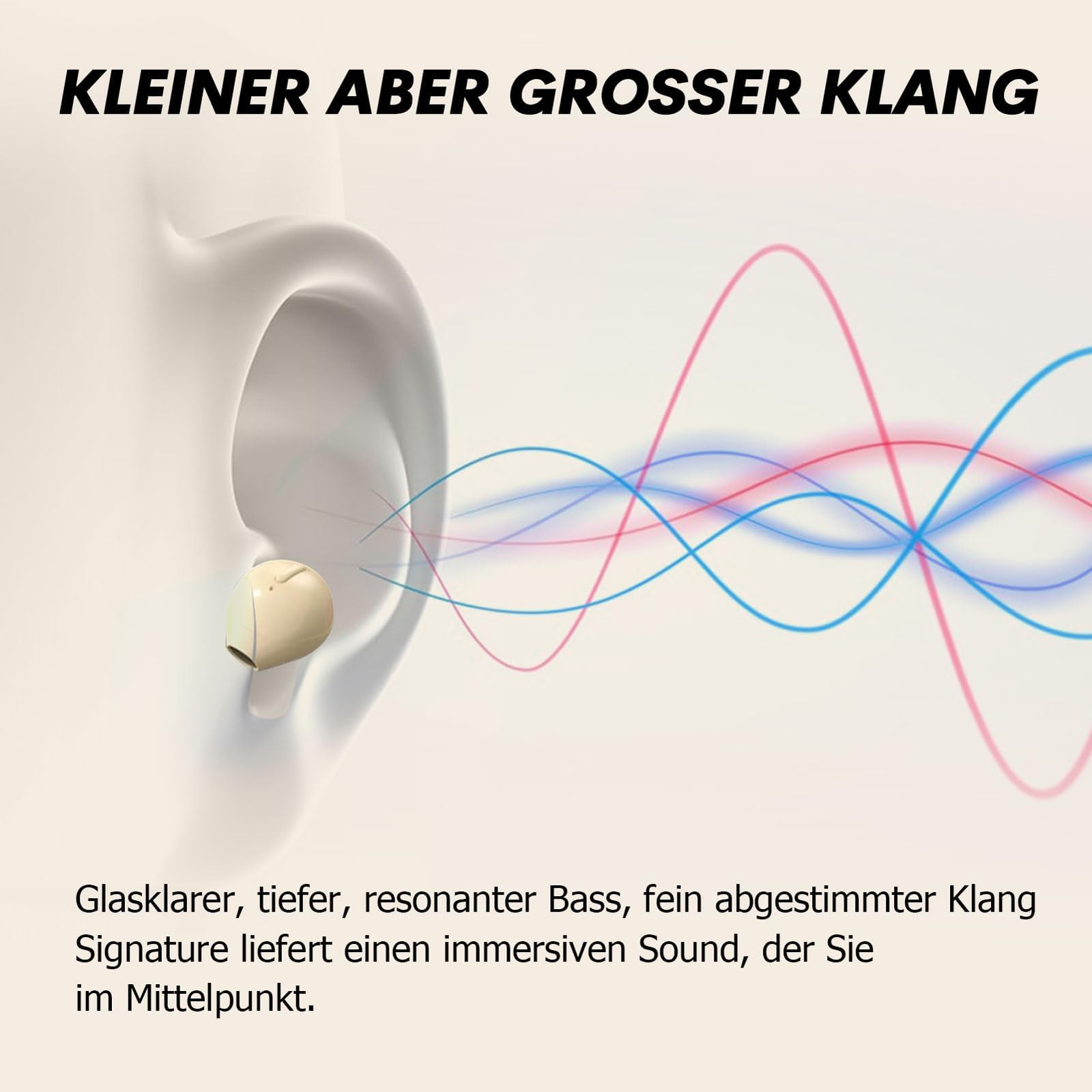 Наушники Bluetooth Беспроводные Невидимые Мини Вкладыши Водонепроницаемые Легкие Длительный Срок Работы HiFi Стерео Звук с Микрофоном для Работы Спорта Тренировок Сна, фото №5 Наушники Bluetooth Беспроводные Невидимые Мини Вкладыши Водонепроницаемые Легкие Длительный Срок Работы HiFi Стерео Звук с Микрофоном для Работы Спорта Тренировок Сна, фото №5