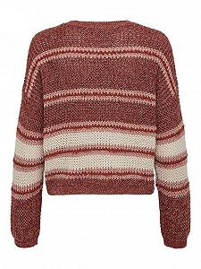 Пуловер ONLINA L/S PULLOVER CC KNT 15229820-Ash Rose-Detail:W. PUMICE STONE / ROATED ONLY Бордовий S synthetic.ua - Фото 1