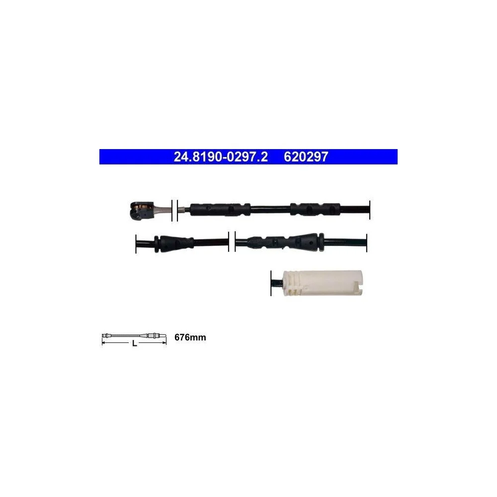 Датчик износа тормозных колодок ATE 24.8190-0297.2 для BMW передняя ось, фото №1 Датчик износа тормозных колодок ATE 24.8190-0297.2 для BMW передняя ось, фото №1