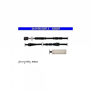 Датчик износа тормозных колодок ATE 24.8190-0297.2 для BMW передняя ось - Фото 1