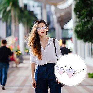 Стильные солнцезащитные очки Flame Без рамки synthetic.ua - Фото 1