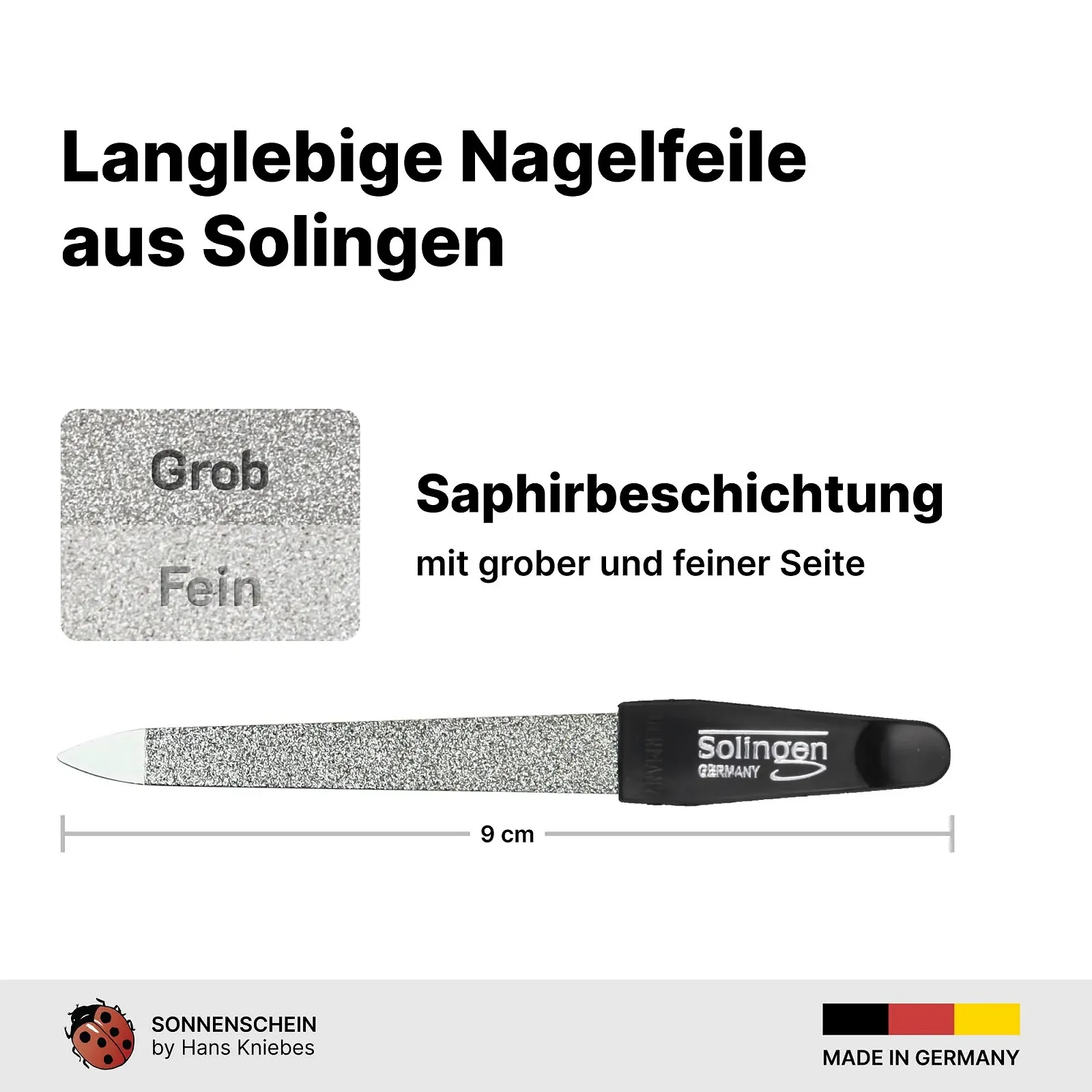 Набір для манікюру Sonnenschein by Hans Kniebes 3 предмети, фото №4