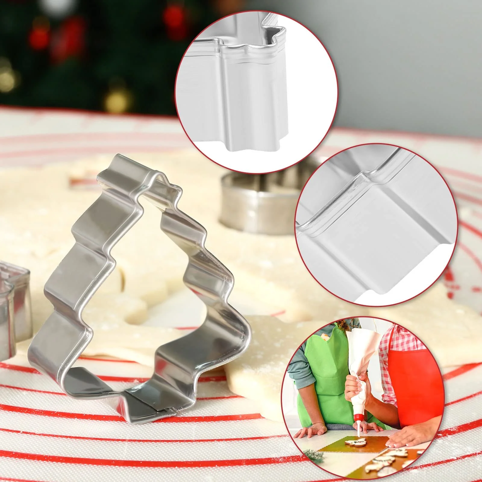 Набір форм для печива Bäcker & Lecker Christmas 10 штук Нержавіюча сталь, фото №3 Набір форм для печива Bäcker & Lecker Christmas 10 штук Нержавіюча сталь, фото №3