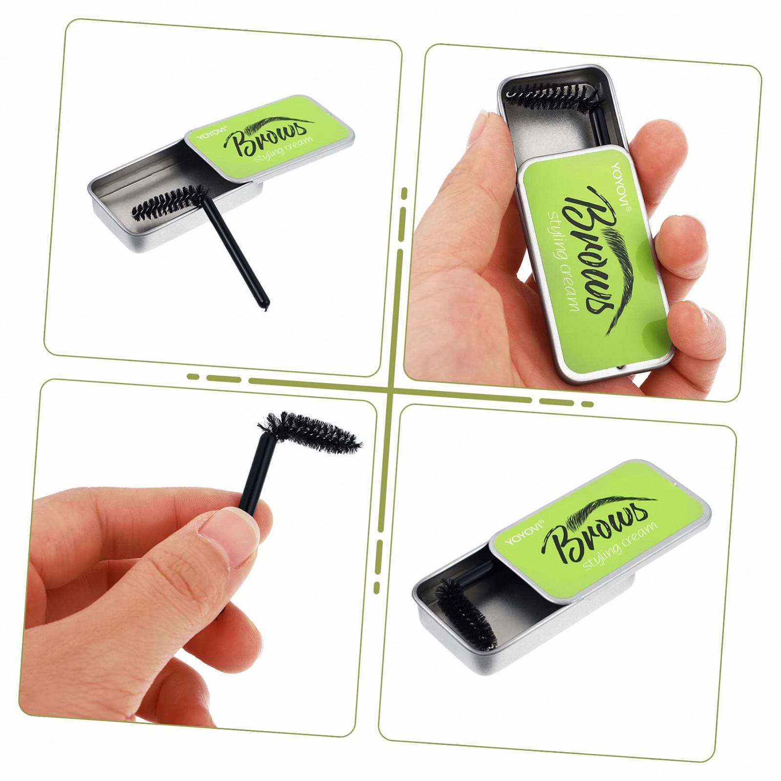 Крем DRESSOOS 3 Sätze для брів натуральний та водостійкий гель-текстура, фото №7