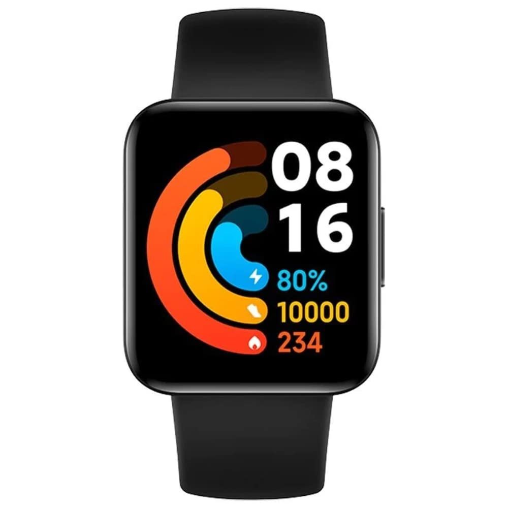 Часы Xiaomi Poco (черный) SpO2-измерение, частота сердечных сокращений, 1.6 дюймов AMOLED-дисплей, GPS, ATM водостойкость, черный, итальянская версия, один размер, фото №1