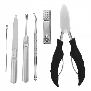 Купити Набір для догляду за ногами Healvian 5 предметів з нержавіючої сталі, інструменти для педикюру для ефективного видалення мозолів і врослого нігтя - Фото 1 Набір для догляду за ногами Healvian 5 предметів з нержавіючої сталі, інструменти для педикюру для ефективного видалення мозолів і врослого нігтя - Фото 1