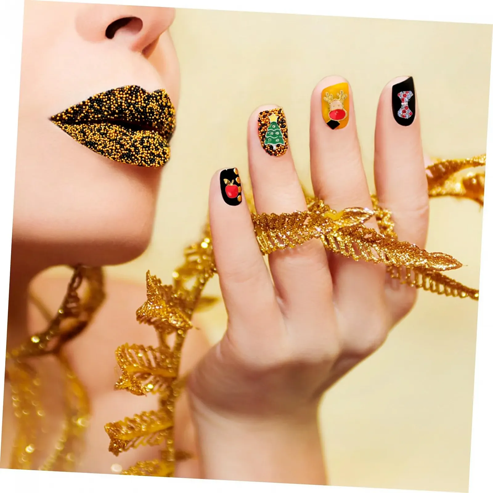 Украшение для ногтей Стразы и сплав NOLITOY Рождественская тематика для творческого маникюра дома и в маникюрных салонах, фото №8