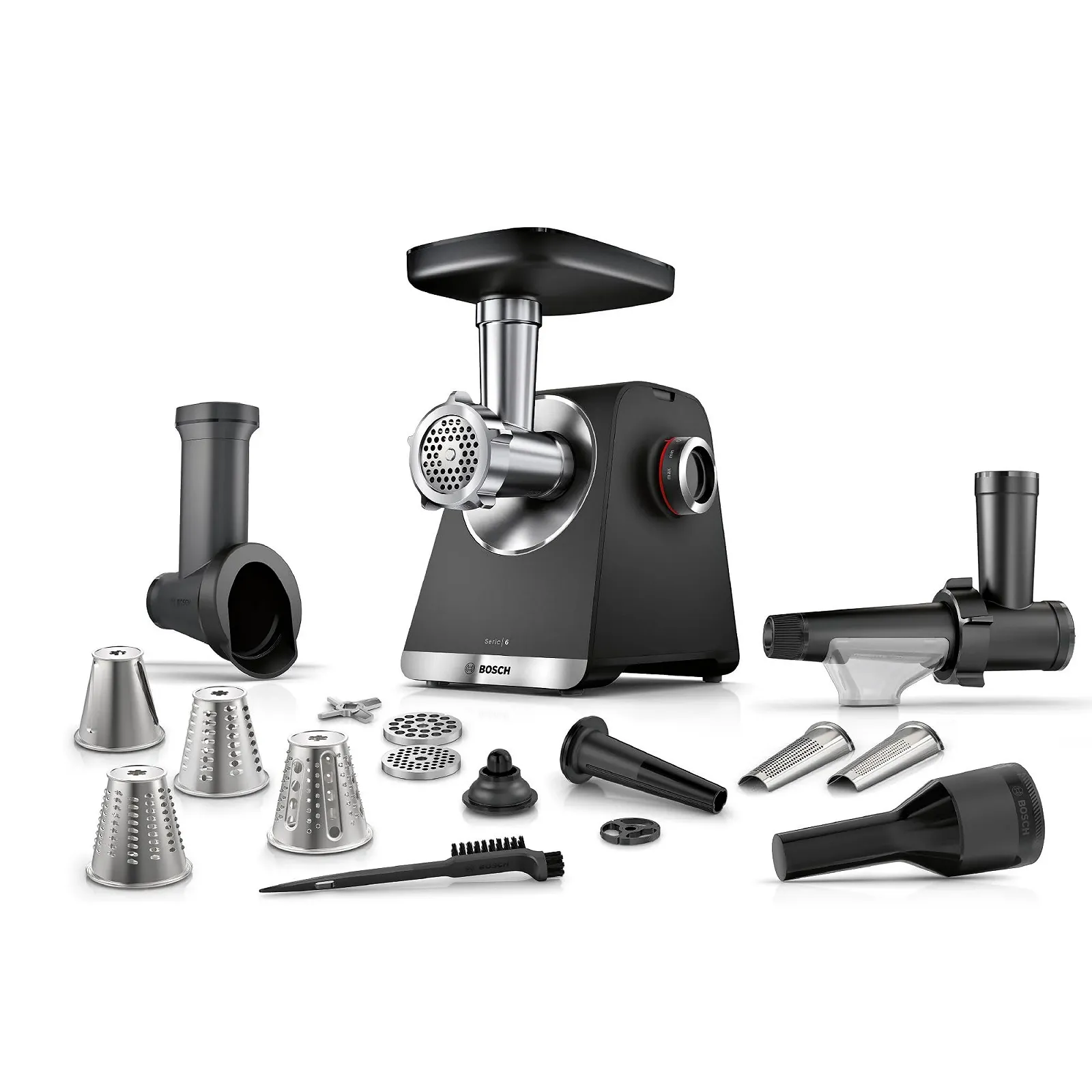 Мясорубка Bosch Series 6 MultiPower MFWS660B 2100 W Черная, фото №1 Мясорубка Bosch Series 6 MultiPower MFWS660B 2100 W Черная, фото №1